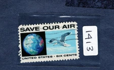 1970 Stamp #1413 Globe & Seagull Used