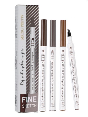 Eyebrow Microblading Pen Waterproof 3D Tattoo Liquid Ink 4 Fork Brow Pencil - Picture 12 of 17