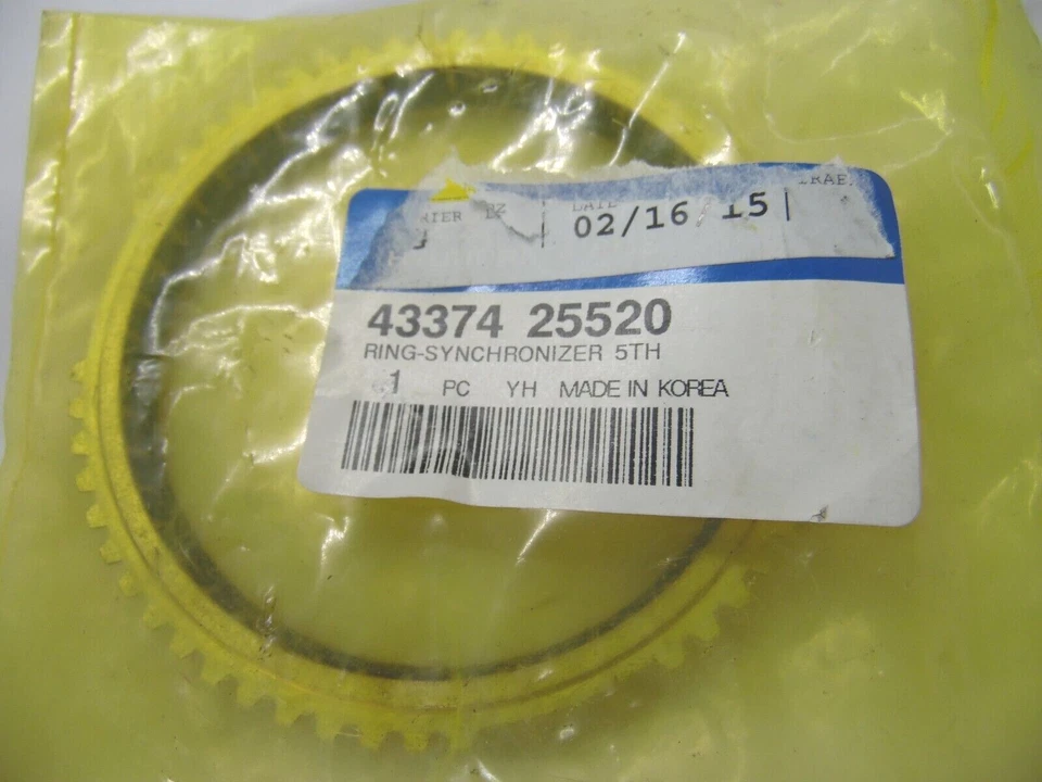 Hyundai 43374-25520 anillo sincronizador 5to 2012-2016 Hyundai Genesis cupé Foto 2 de 4