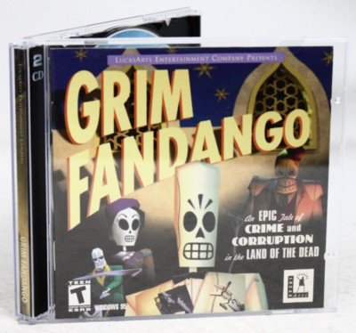 Grim Fandango PC Video Game (CD-ROM, 2-Disc Set, 1997, LucasArts)