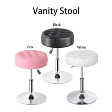 1/2/4 PCS PU Leather Vanity stool Adjustable Height Swivel Chair Makeup Stool