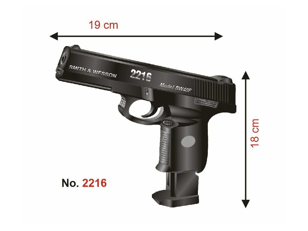 トイガン Air soft Toy Air Pistol For Kids | Safe and Long Range | 6MM | 150