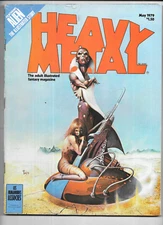 Heavy Metal Magazine Vol 3 #1 May 1979 VTG Alien Moebius Corben FN Est 1977