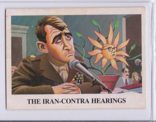 1988 ECLIPSE IRAN-CONTRA SCANDAL TRADING CARD #1 OLIVER NORTH - Picture 1 of 2