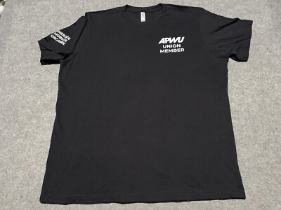 APWU American Postal Workers Union Black XL Shirt Energize Mobilize Organize