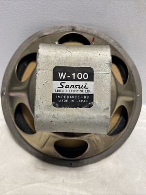 Sansui Sp 1000 Speakers 1) Sansui W-100 Woofer Speaker 10