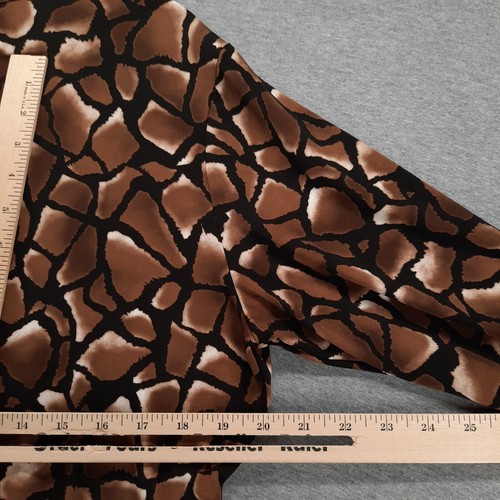 Chicos Bluse Damen 3 US Größe XL-16 braun 3/4-Ärmel V-Ausschnitt befestigt Wickeloberteil - Bild 9 von 10