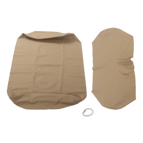 Front Vinyl Seat Cover Tan For EZGO TXT Golf Cart 1995 1996 97 98 99 2010-2013 - Picture 4 of 12