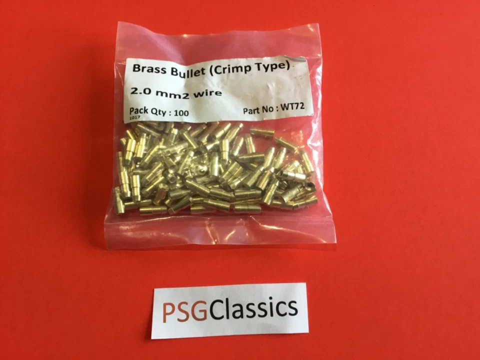 Conectores bala de latón x100 BSA M10 M19 M20 M21 M22 M23 M24 M33 Lucas engarce Foto 4 de 4