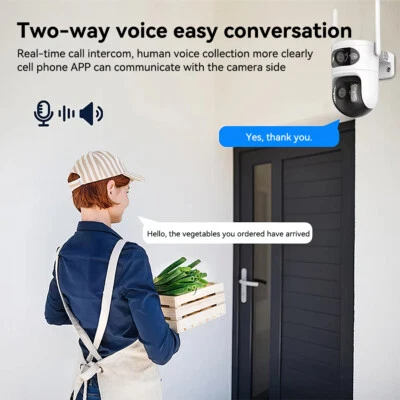 双镜头无线安全摄像头系统户外家用5G Wifi夜视摄像头 - 第 7 张/共 14 张