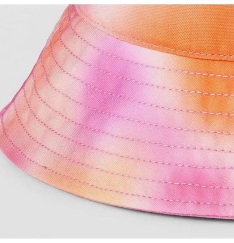 Girls' Tie Dye Bucket Hat - Cat & Jack Pink/Orange - Picture 3 of 4