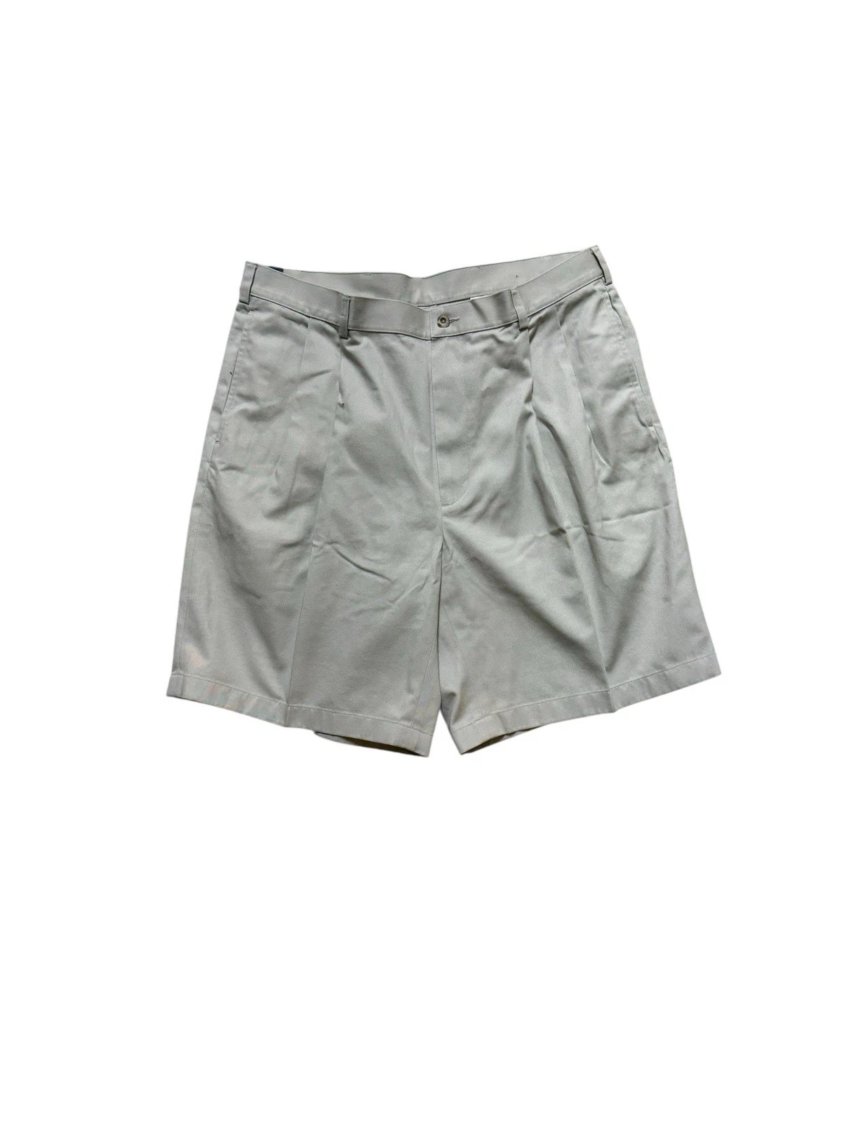 Jos A Bank Traveler Cotton Shorts Mens 38 Stone Pleated Classic Golf NWT
