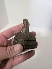 Baldwin Brass Bell Lady Woman Southern Belle Victorian Made In England Vintage