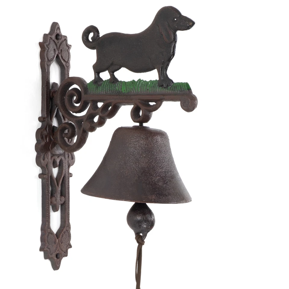 Türglocke Glocke Dackel Gusseisen Antik Stil Retro Schelle Hund Hunde Klingel - Bild 1 von 4
