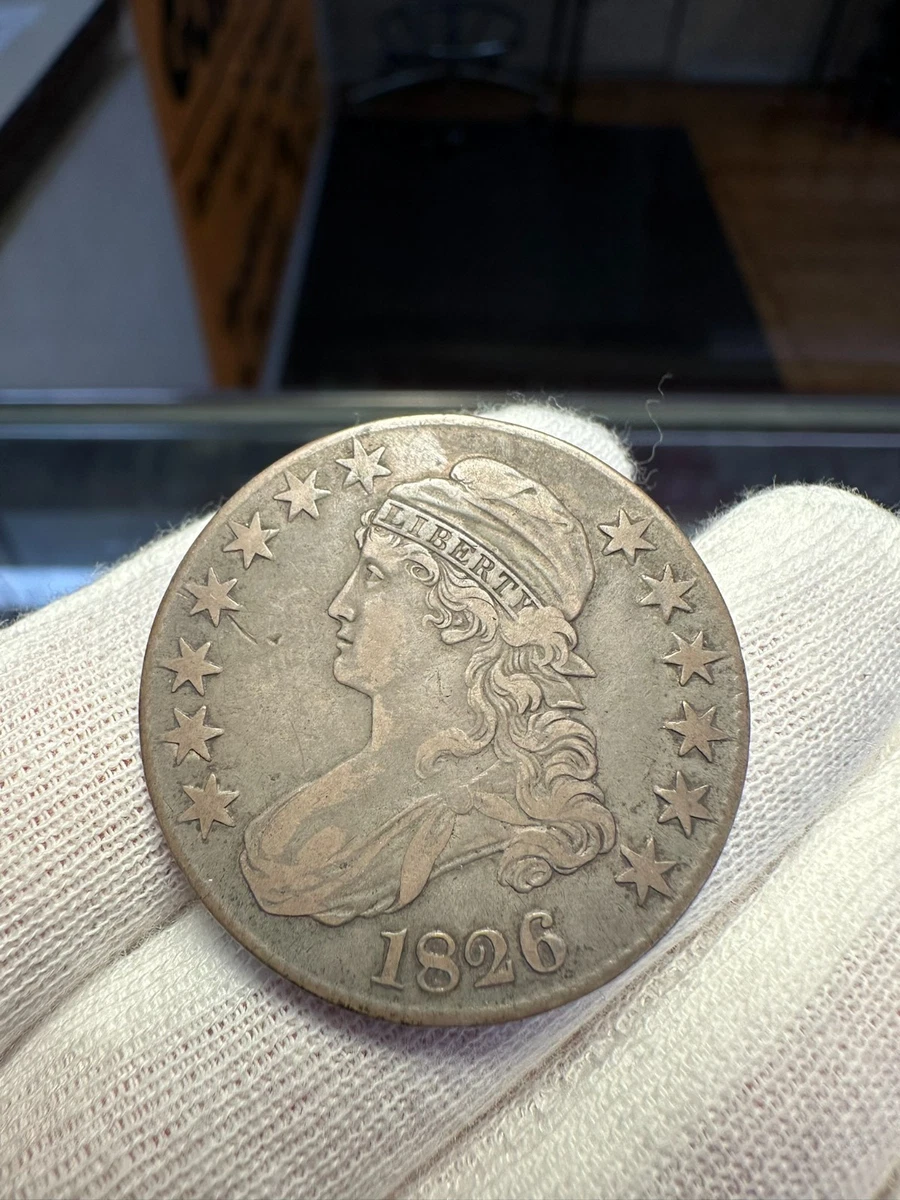 1826 Capped Bust Half Dollar VF | eBay