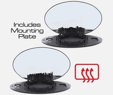 Wing Mirror Glass For Mini R50 & R53 Cooper 2001-2006 Chrome Heated Convex Pair