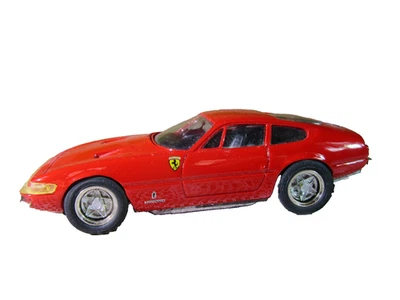 618X Record 1/43 Ferrari 365 GTB 4 Daytona 1968 Rouge Resine Miniature Incomplet - Photo 1/4