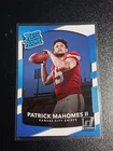 2017 Panini Donruss Rated Rookie Patrick Mahomes II #327 RC - FAST SHIPPING!