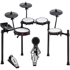 Alesis Nitro Max 8-Piece Electronic Drum Set With Bluetooth and BFD Sounds Black