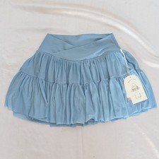 New Blogilates Women's Ballerina Skort Athletic Activewear Light Blue XS 0-2