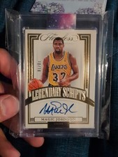 2021-22 Panini Flawless Legendary Scripts Gold Magic Johnson AUTO 10/10