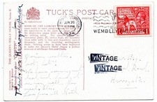 GB 1929 UPU 1/2d + 1d on Water Color postcard of the Western Parades, Eastbourne