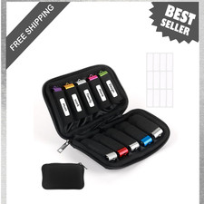 USB Flash Drive Case, Storage Organizer with 10 Slots, Portable Memory Stick