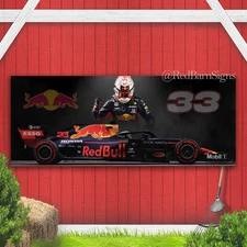 Redbull Racing F1 MV33 Indoor Outdoor Banner Sign with grommets