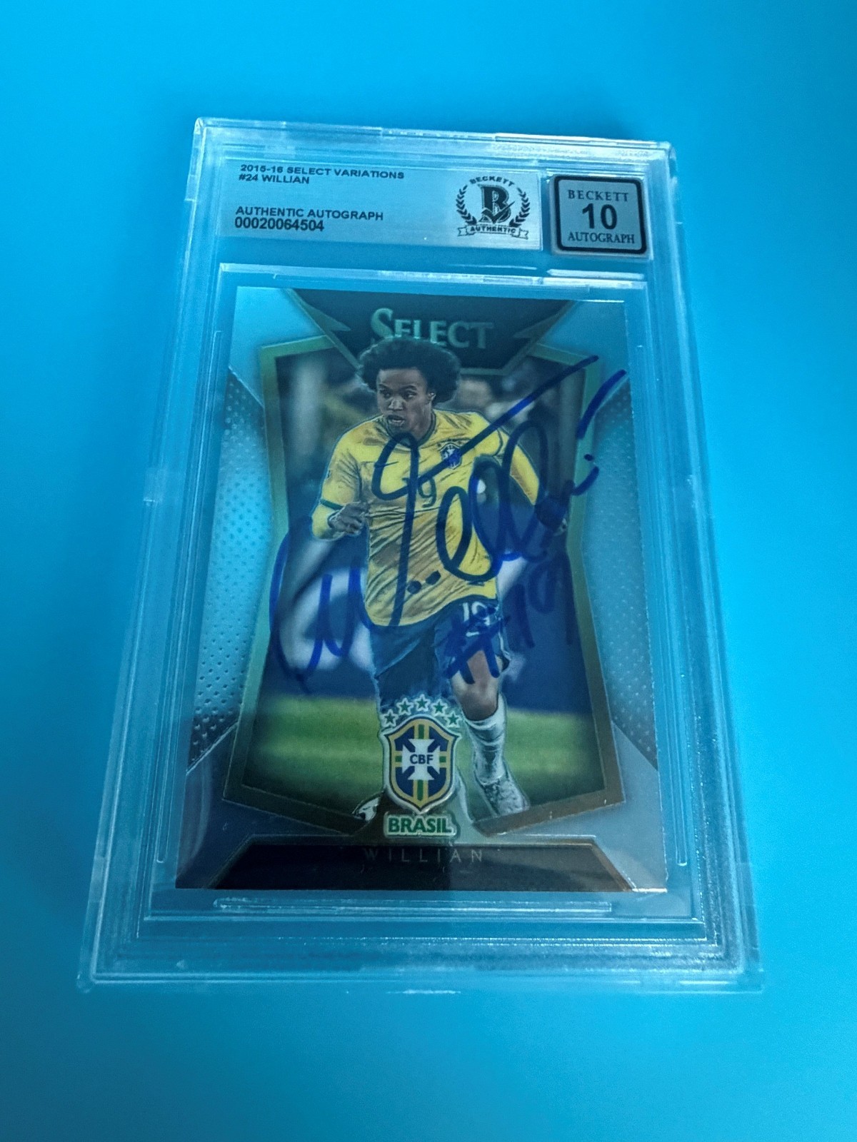 2015-16 SELECT VARIATIONS - WILLIAN - SIGNED BECKETT AUTHENTIC AUTO 10 BRAZIL