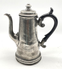 Antike Zinnkanne James Dixon Sons Sheffield Kanne Zinn Kaffee Kaffeekanne 22,5cm