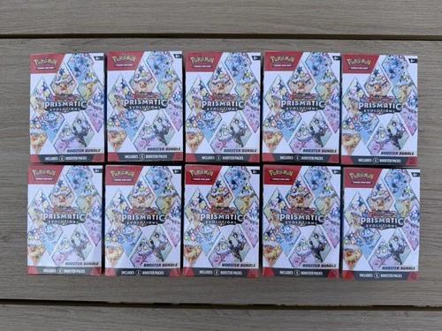 Pokemon TCG: Prismatic Evolutions Booster Bundle New & Sealed x 10