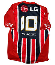Vintage Sao Paulo Reebok LG Adrian Fast Shop Brasil Football Jersey L