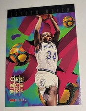 1995 Isaiah Rider NBA Hoops Crunchers Card #21 of 25 Minnesota Timberwolves