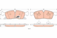 Trw GDB4603 Bremsbelagsatz, Scheibenbremse FüR Jeep