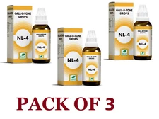 New Life NL-4 Gall-B-Tone Drops (Pack of 3 x 30ml) Free Shipping