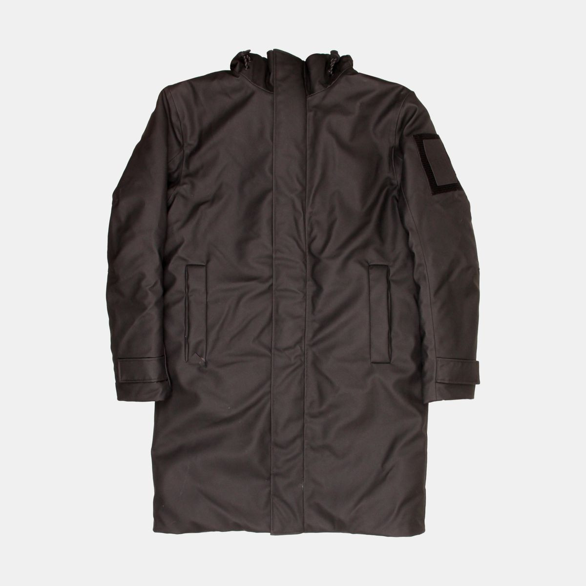 Rains Glacial Long Coat for Men - Size M in Black Polyester  