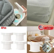 4PCS Sheet Lock Clips Hold Sheets Firmly – Strong Straps Fit Any Mattress Secure