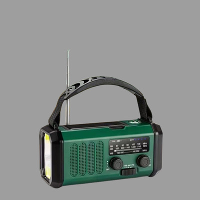 Notfallradio 10000mAh AM/FM/NOAA   Solar, Kurbel, Powerbank & Taschenlampe
