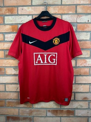 MANCHESTER UNITED 2009-2010 HOME FOOTBALL SHIRT SOCCER JERSEY NIKE SIZE L