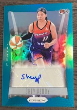 2024 Panini Prizm WNBA Shey Peddy Throwback Auto Teal Prizm /35