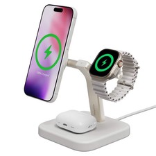 Mophie 3-in-1 Wireless Charging Stand For MagSafe/Qi2 compatible devices, AirPod