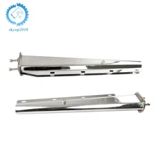 30" Stainless Steel Straight Mud Flap Hanger 2 1/2" Bolt Semi Truck Tapered