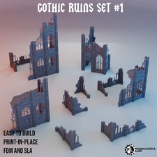 Ruinen Set #1 Warhammer 40k 28mm Tabletop Gel...