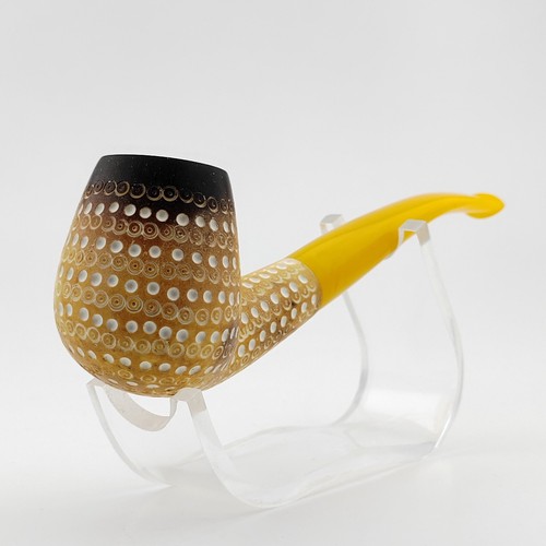 Lee Van Cleef Block Meerschaum Pipe,Unique Meerschaum Pipes,With Case - Picture 2 of 9