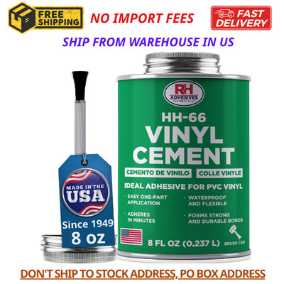 HH-66 Vinyl Cement 8 Oz - Vinyl Adhesive, Cement Glue, Industrial Contact Cement