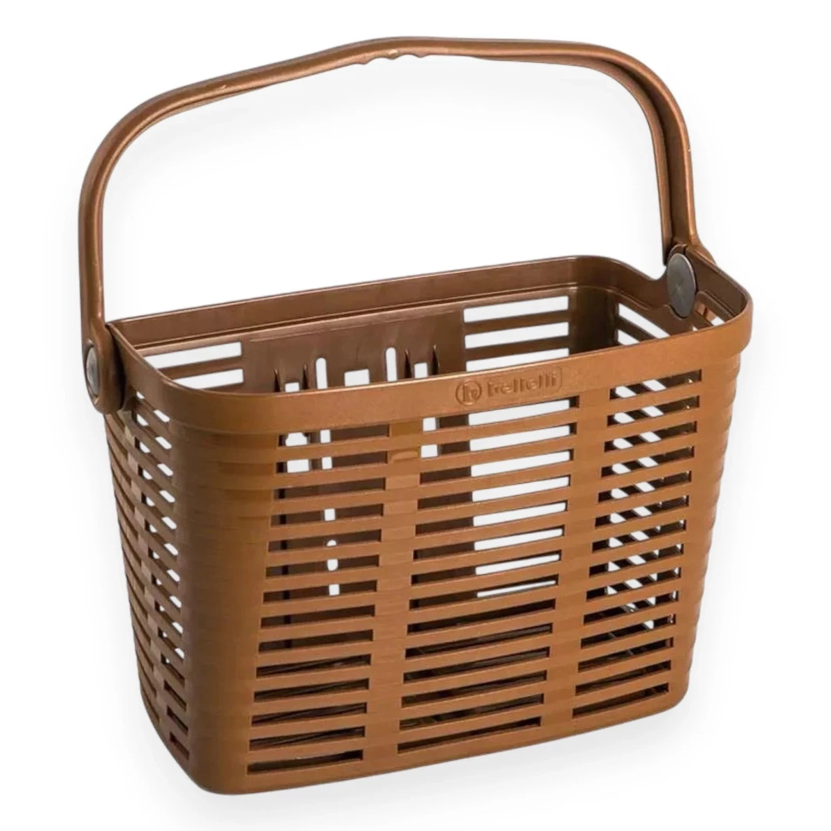 M-WAVE Panier de vélo en osier véritable, Marron