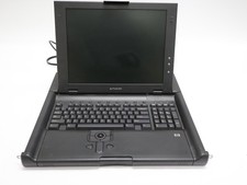 HP TFT5600 RKM Rackmount Console 1U Keyboard Monitor 15" Trackball EO1007 Tested