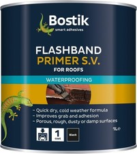 2 x Bostik Flashband Primer for Roofs Primer for Flashing Tape 1L Free Delivery