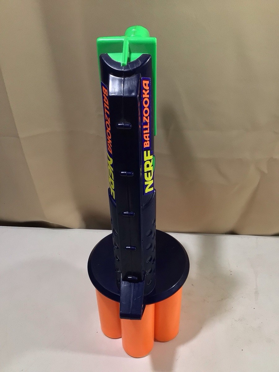 NERF Ballzooka Air Gun Blaster 12 Balls Kenner Rapid Fire Vintage