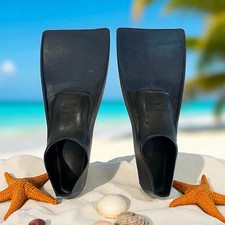 Finis Long Floating Swim Fins Blue  Black 1619 US 11-13 Diving Snorkeling Dive